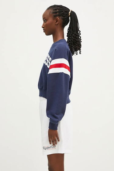 Sweatshirt Sporty & Rich Wellness Ivy Print Crop Sweatshirt Blå | WS058S406WN, 1