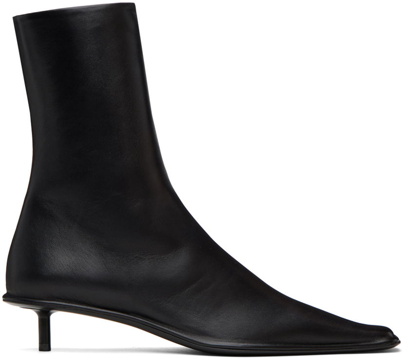 Kläder Jil Sander Jil Sander Square Toe Kitten Heel Boots Svart | J15WU0040_P4835