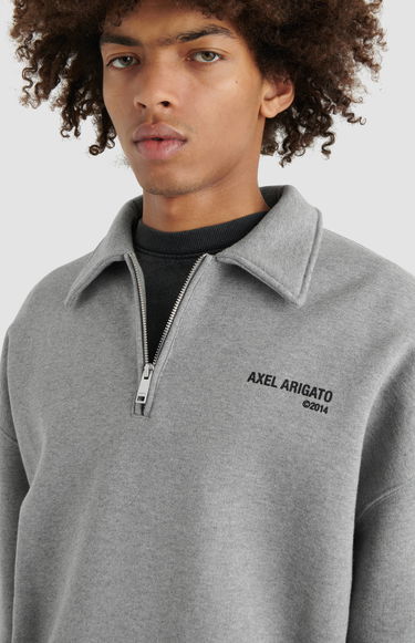 Sweatshirt AXEL ARIGATO Remi Half-Zip Sweater Grå | A2218001, 6