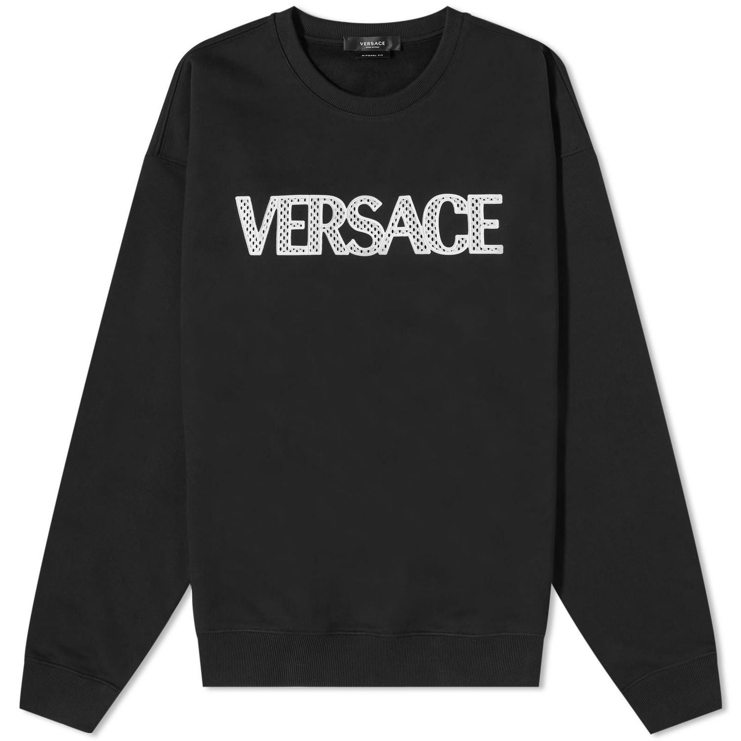 Sweatshirt Versace Logo Crew Sweat Black Svart | 1009340-1A06793-1B000, 0