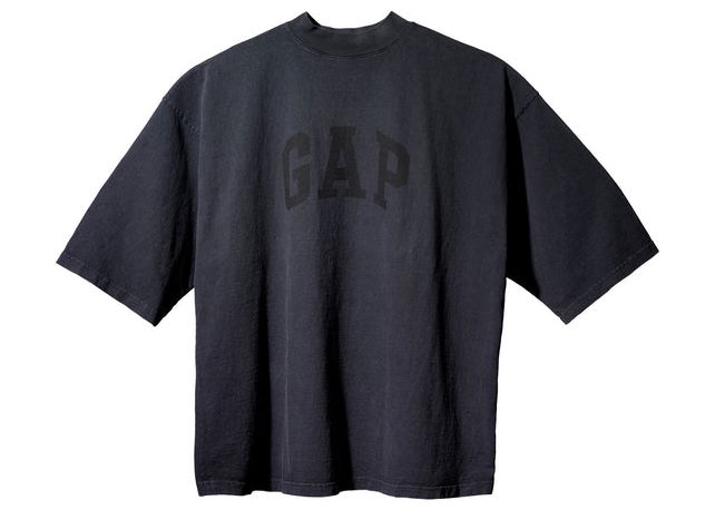 T-shirt adidas Yeezy Yeezy Gap Engineered by Balenciaga Dove 3/4 Sleeve Tee Black Svart | 471286-02/469669-01