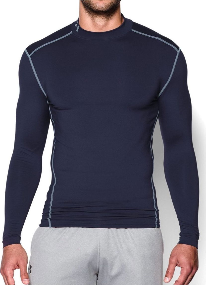 T-shirt Under Armour Under Armour UA CG Armour Mock Long Sleeve Mörkblå | 1265648-410
