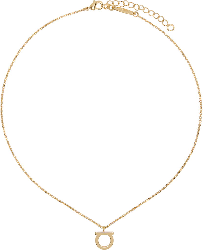 Halsband FERRAGAMO Ferragamo Gancio Pendant Necklace Metallisk | 696658