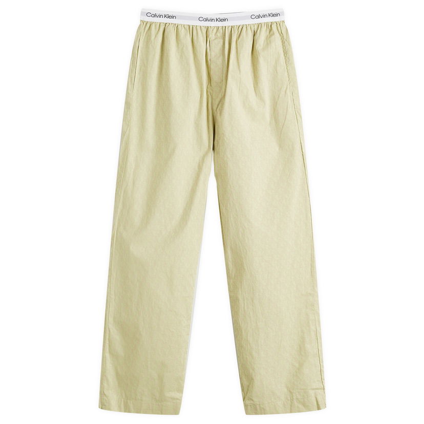Pyjamas CALVIN KLEIN Calvin Klein Sleep Pants Monogram Large Grön | LV00NM2830VRK