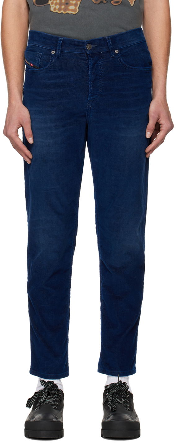 Jeans Diesel Corduroy Slim Jeans Blå | A03571068BV