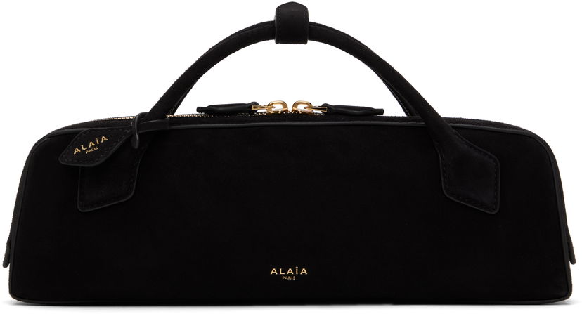 Handväska Alaïa 'Le Teckel' Suede Top Handle Bag Svart | AA1S06026CA328