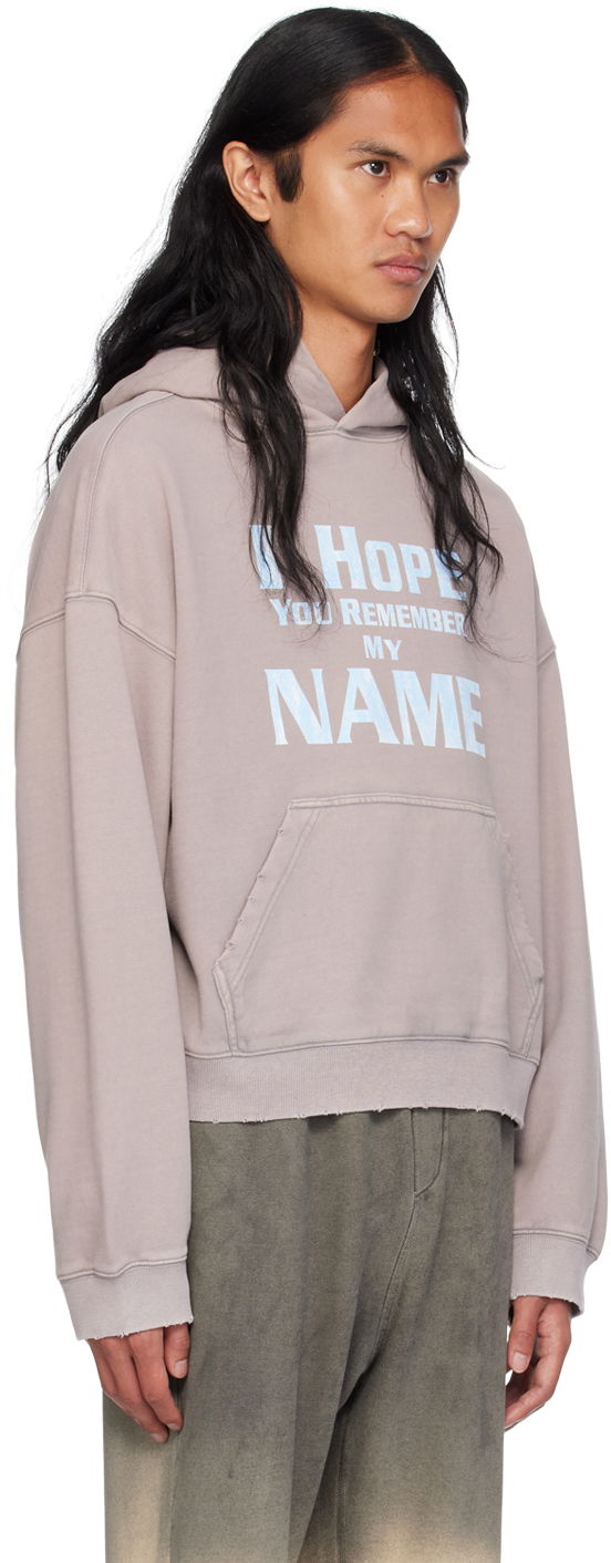 Sweatshirt We11done Lettering Hoodie Purpur | WD-TH2-24-813-U-LP, 1