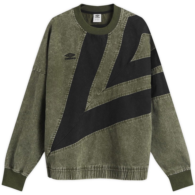 Sweatshirt Umbro Washed Diamond Drill Sweatshirt Grön | 66640U-NC5