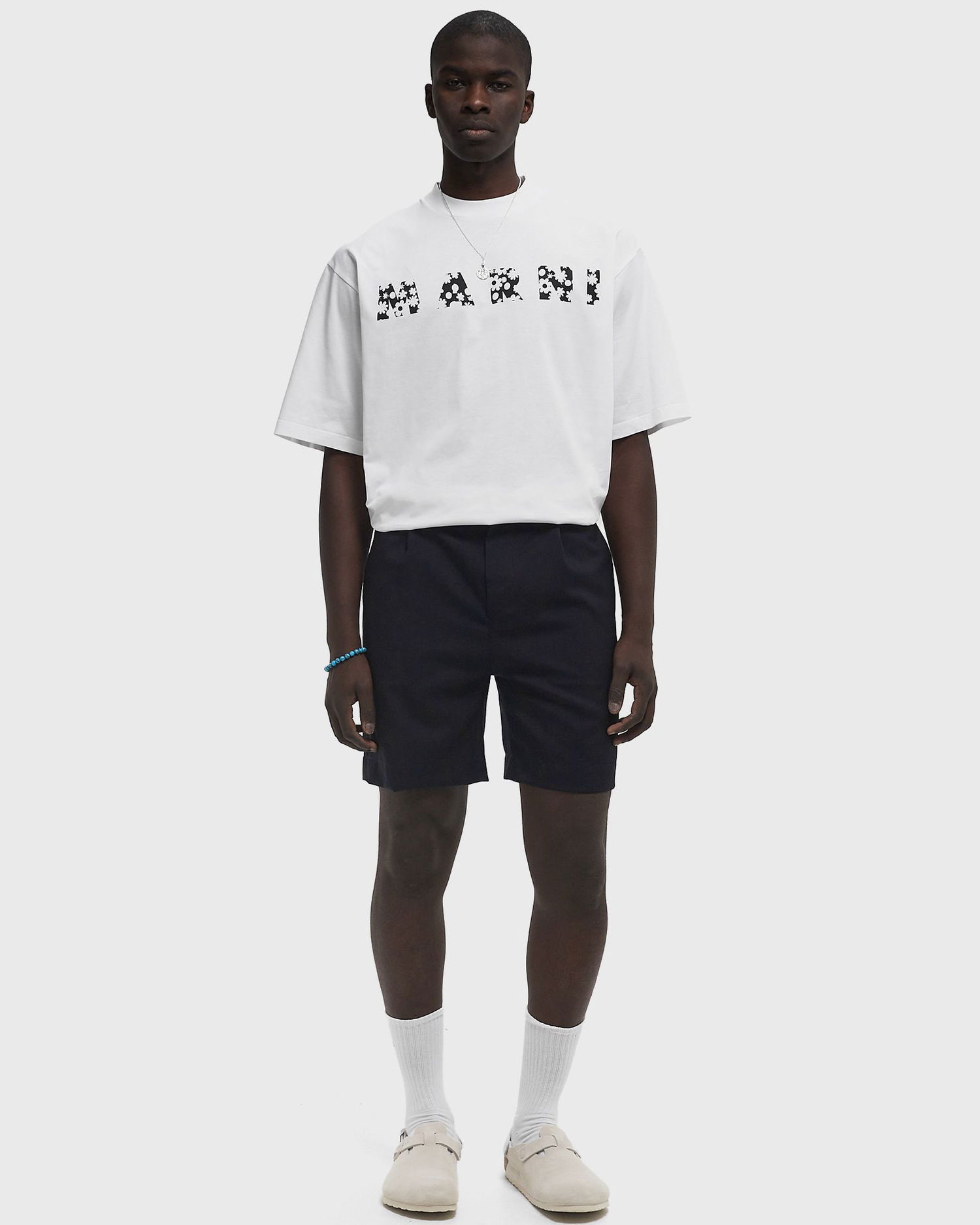 Shorts Marni Marni Pleated Casual Shorts Mörkblå | PUMU0289A0-00B99, 1