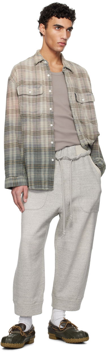 Träningsbyxor R13 R13 Deconstructed Cropped Sweatpants Grå | R13MK254-001BH, 3