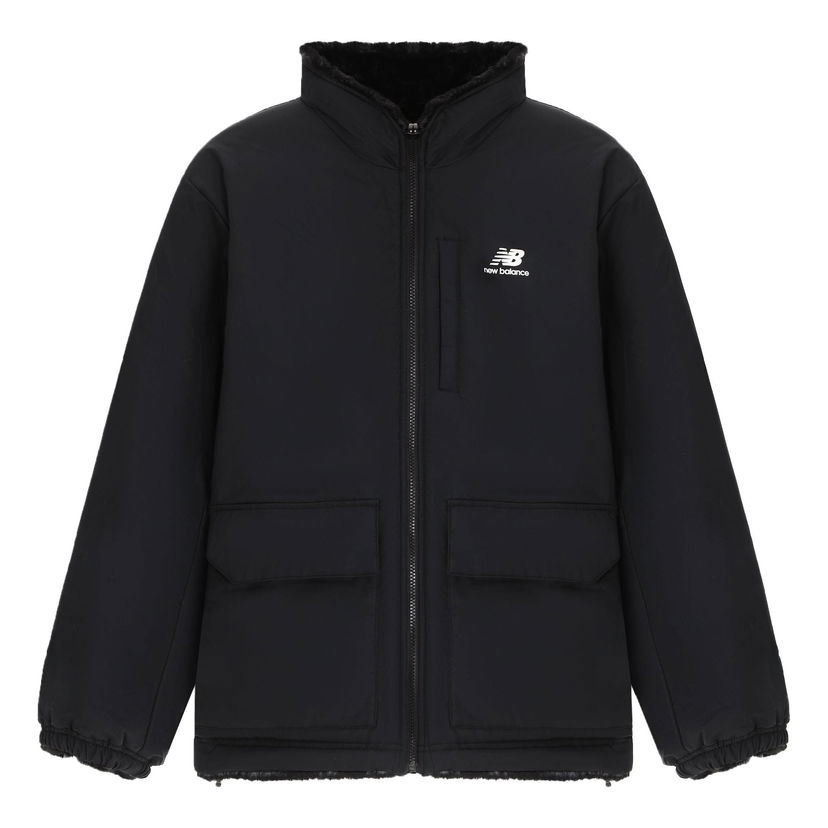 Pufferjacka New Balance Logo Windbreaker Jacket Svart | 6DC43783-BK