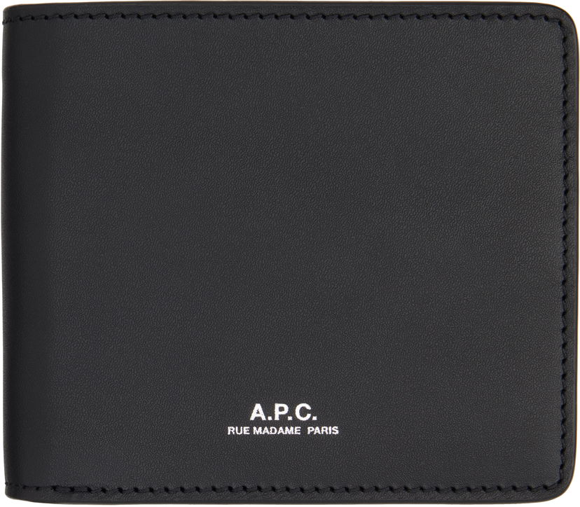 Plånbok A.P.C. A.P.C. London 2.0 Leather Wallet Svart | PXAWV-H63655