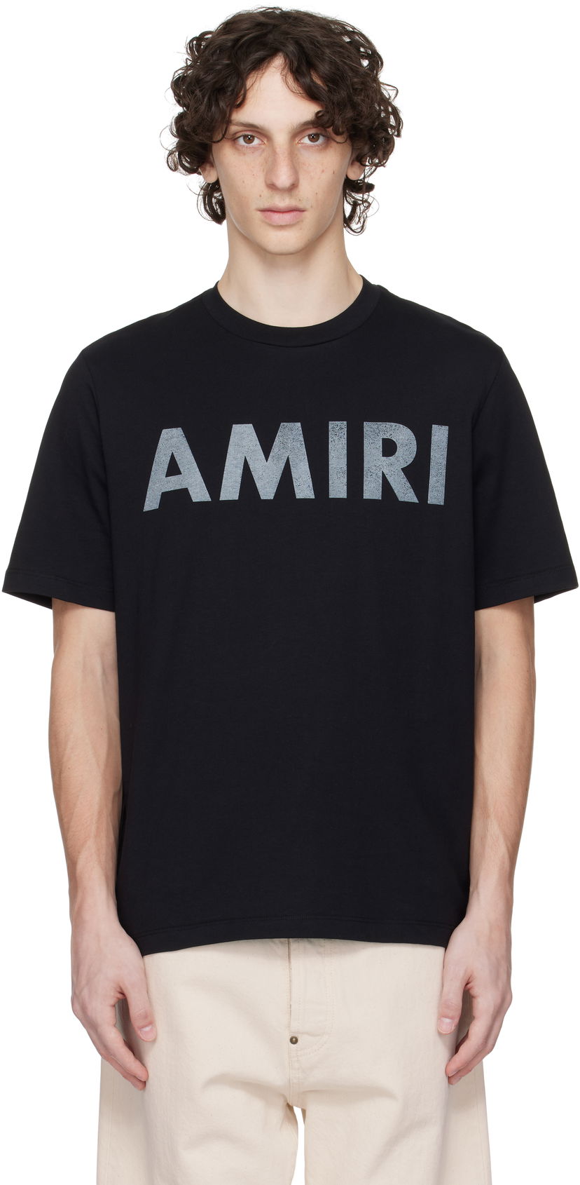 T-shirt AMIRI Amiri Stencil T-Shirt Svart | AMJYTE1214
