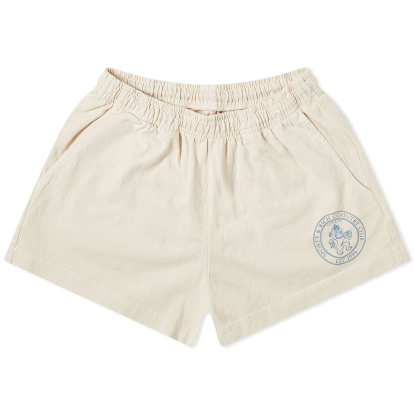 Shorts Sporty & Rich Lion Crest Disco Shorts Beige | SH872CR