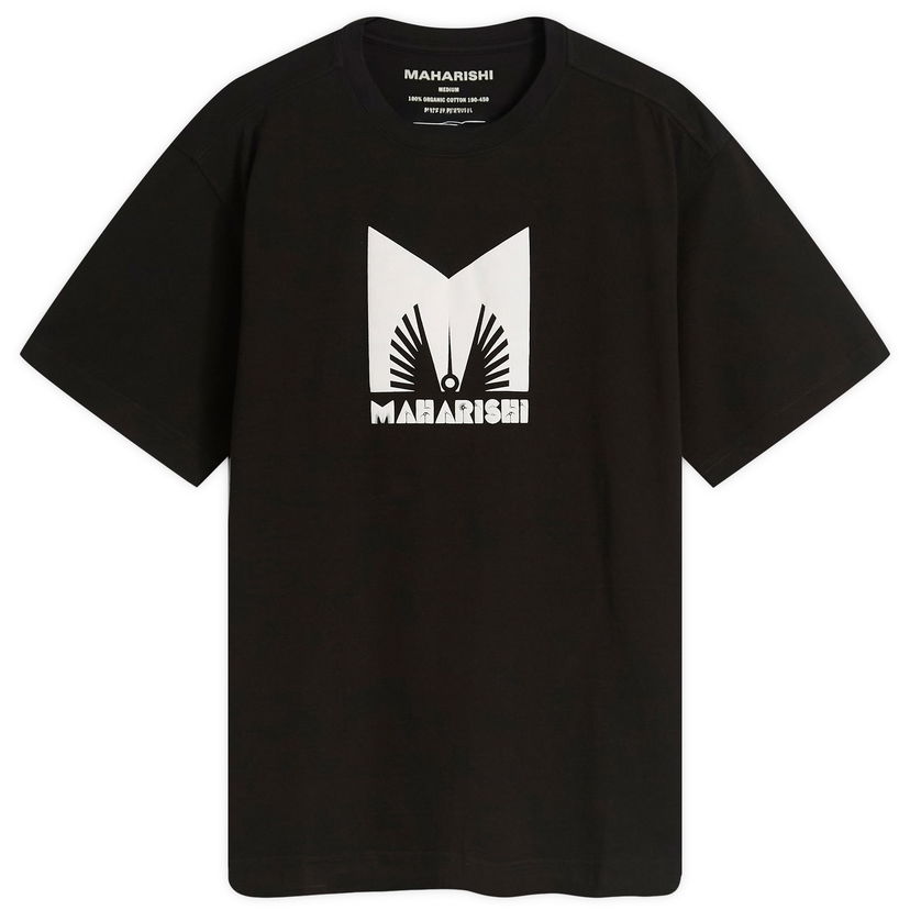 T-shirt Maharishi Men's Kung Fulery Graphic T-Shirt, Size Large Svart | 1581-BLK