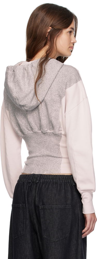 Sweatshirt Eckhaus Latta Eckhaus Latta Snatched Zip-Up Hoodie Rosa | 4000-EL-PF25-P -, 2
