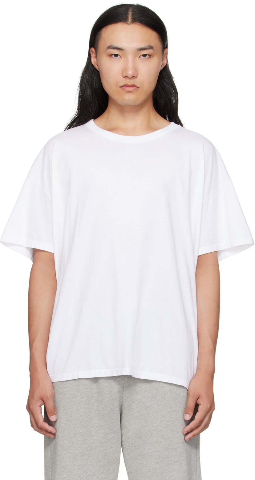 T-shirt LES TIEN Les Tien Oversized T-Shirt Vit | CJ-2092