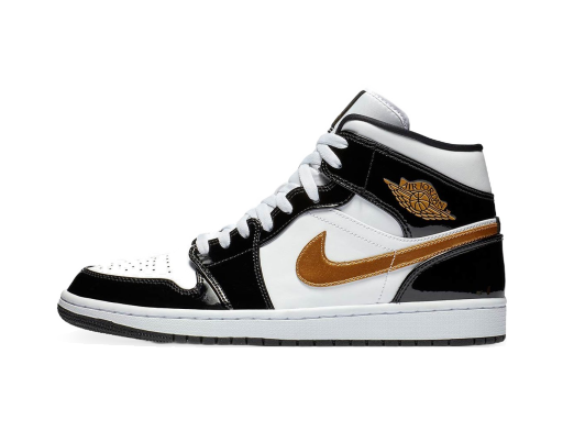 Sneakers och skor Jordan Air Jordan 1 Mid Patent "Black Gold" Flerfärgad | 852542-007