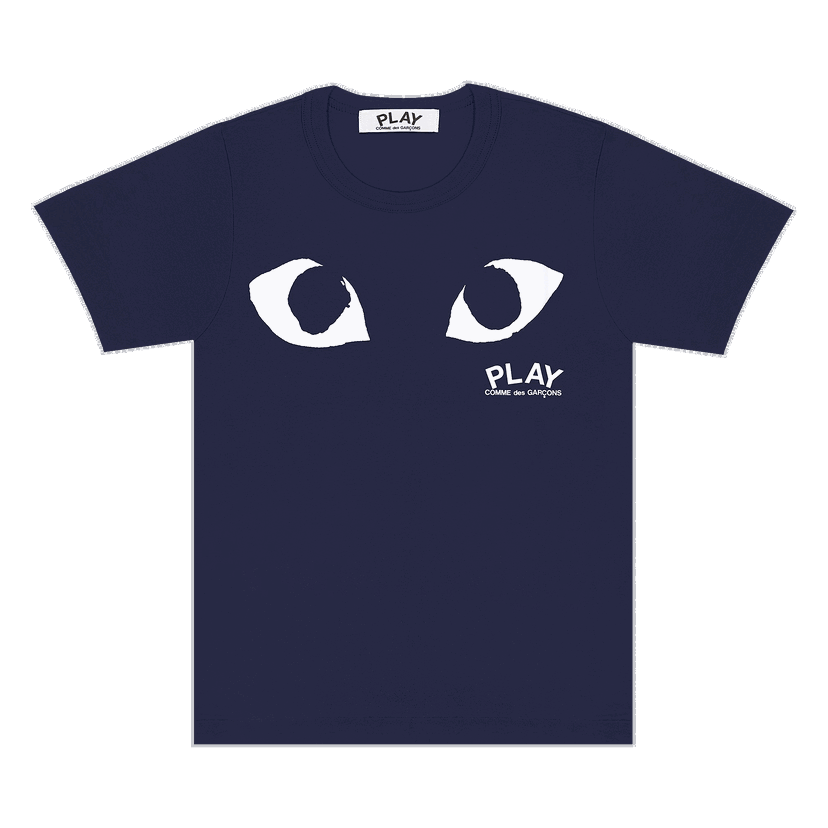 T-shirt Comme des Garçons PLAY Eyes Logo Short-Sleeve T-Shirt Mörkblå | AZ T178 051 1