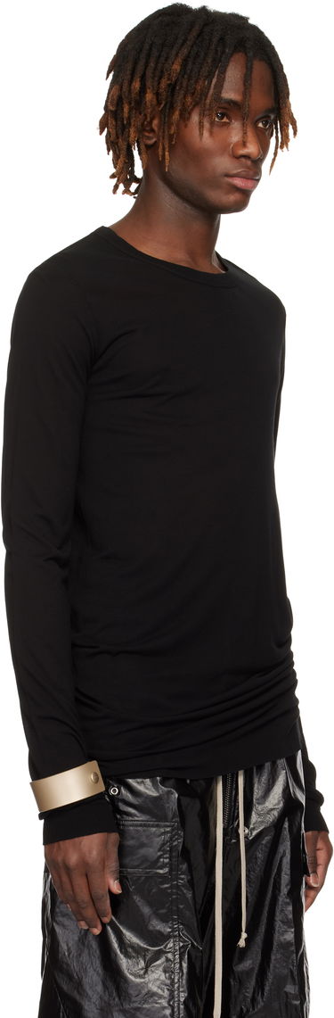 T-shirt Rick Owens Rick Owens Hollywood Basic Long Sleeve T-Shirt Svart | RU01E5252 JS, 1