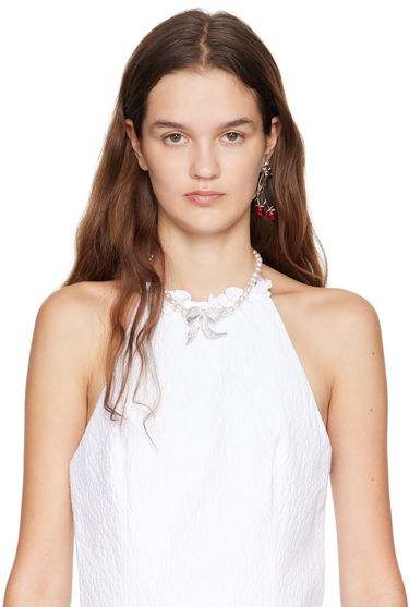 Örhängen SHUSHU/TONG SHUSHU/TONG YVMIN Edition Double Rose Bow Earring Röd | 22326RED00DL, 2