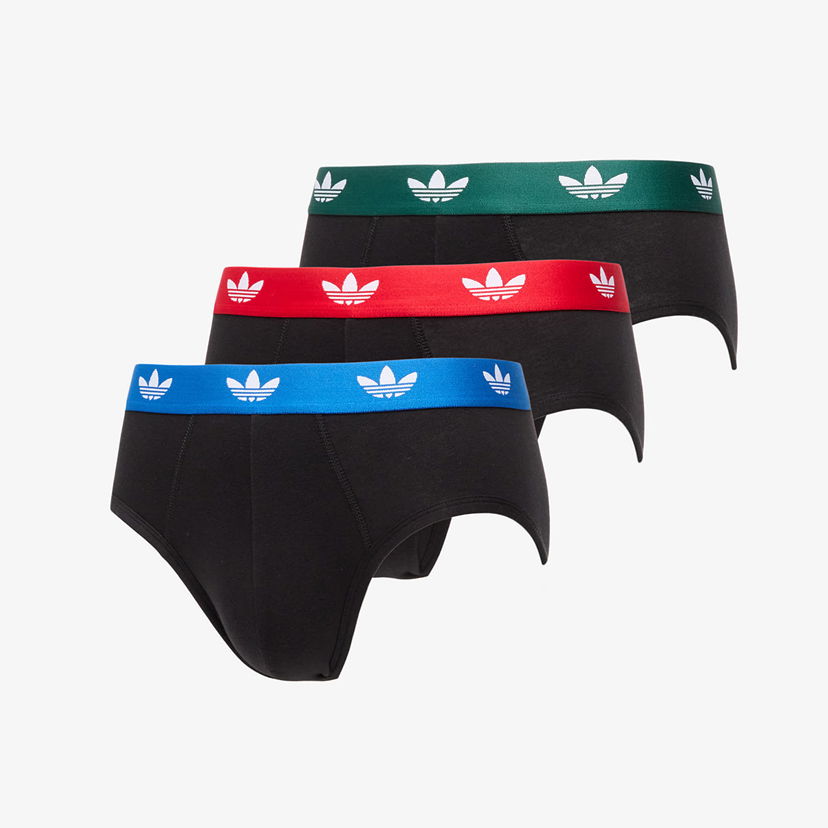 Boxare adidas Originals Comfort Brief Cotton Brief 3-Pack Black Svart | 4AR001-900