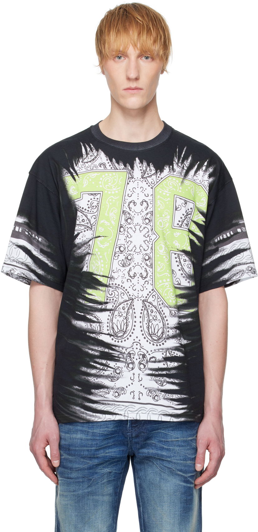 T-shirt Diesel Diesel T-Boxt-78-R1 Graphic T-Shirt Svart | A19649-0HGBZ-9XXA