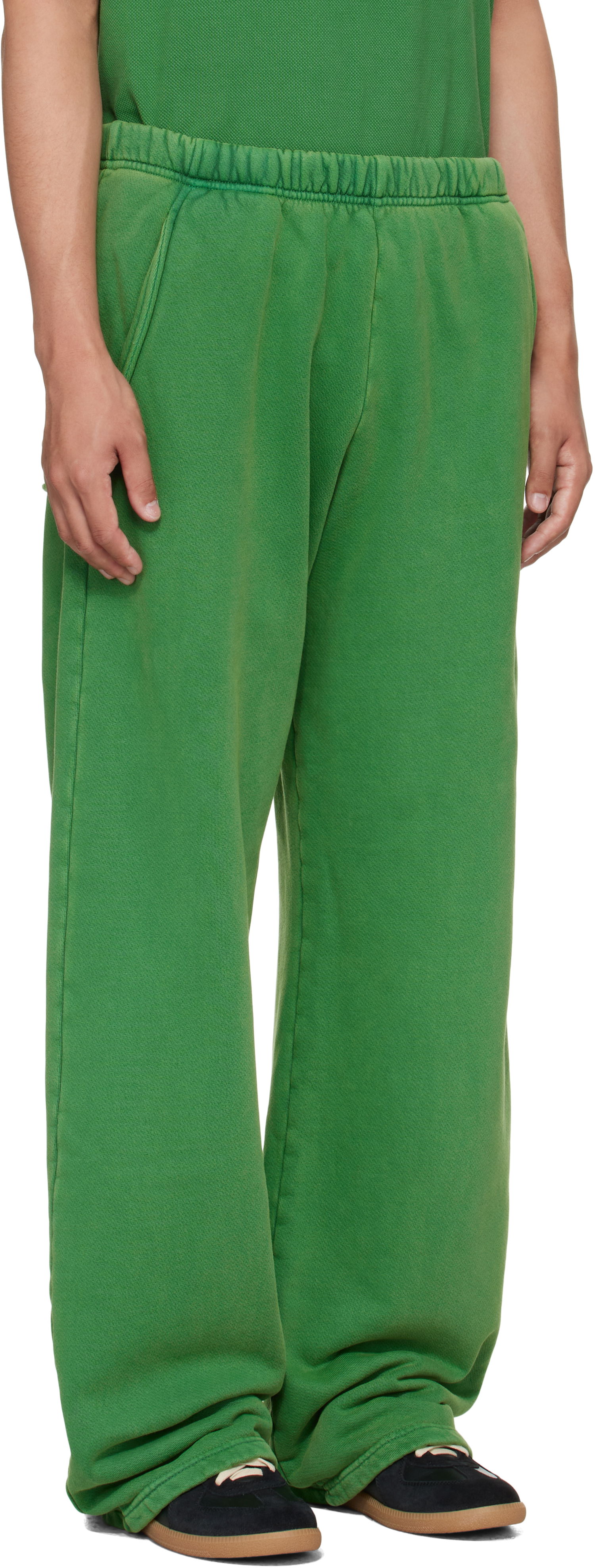 Träningsbyxor LES TIEN Les Tien Heavyweight Utility Puddle Sweatpants Grön | CF-3089-PD, 1