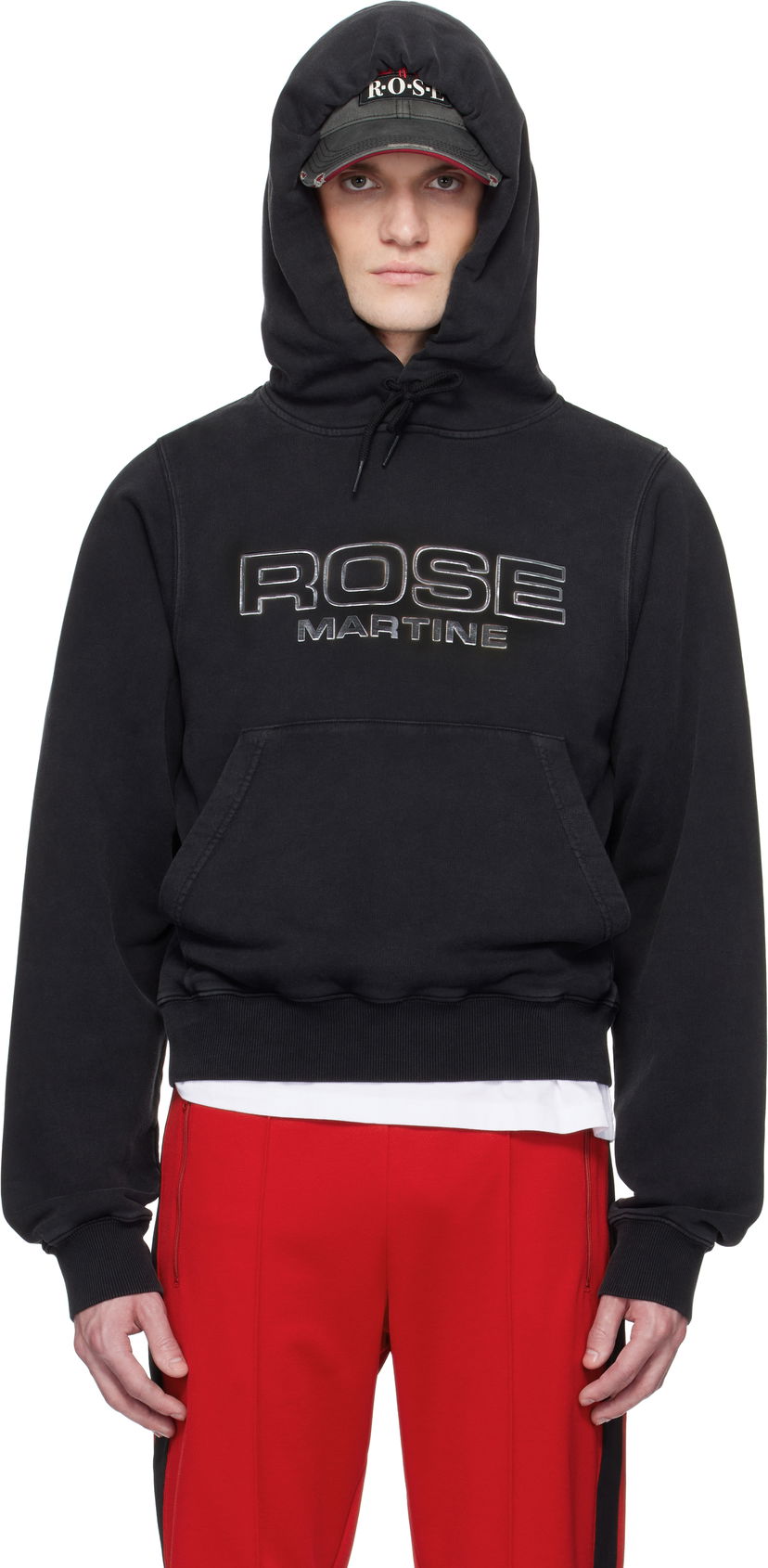 Sweatshirt Martine Rose Martine Rose Shrunken Hoodie Svart | 625JS02002D