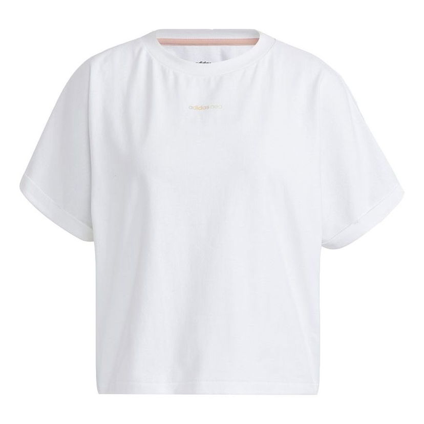 Crop top adidas Originals Short Sleeve Leisure T-Shirt Vit | H16281