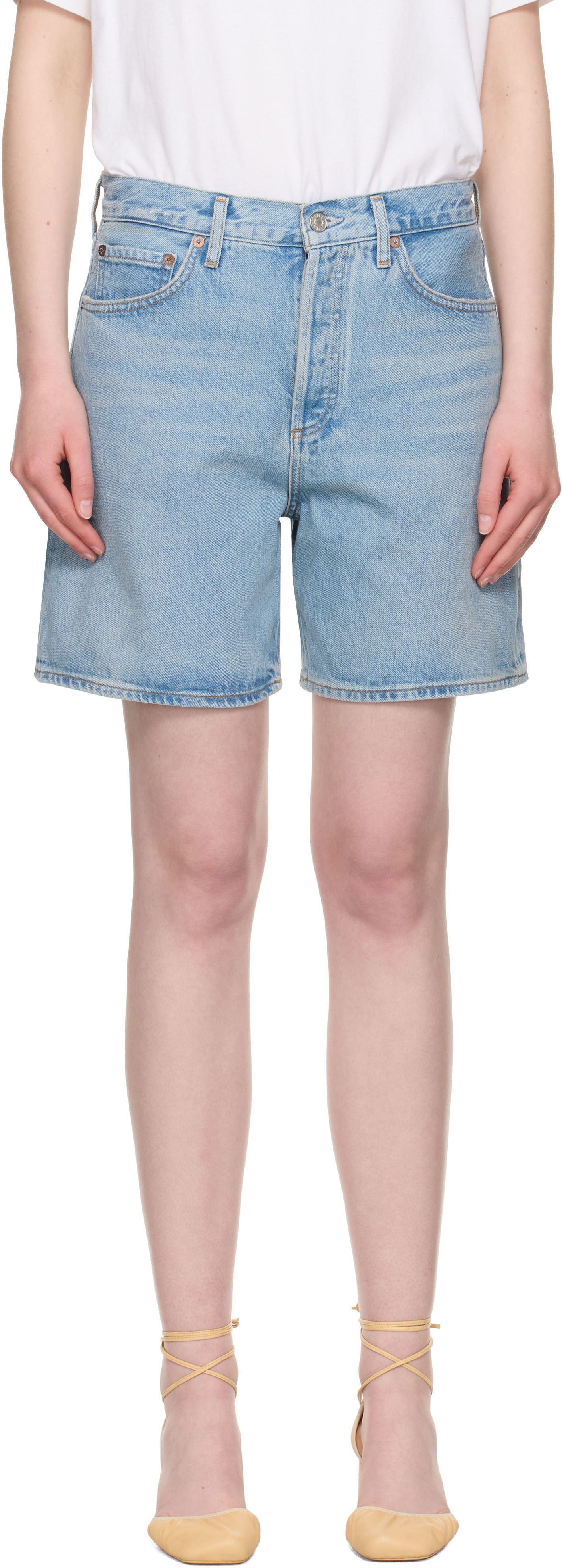 Shorts AGOLDE AGOLDE Dame Denim Shorts Blå | A221-1206, 0