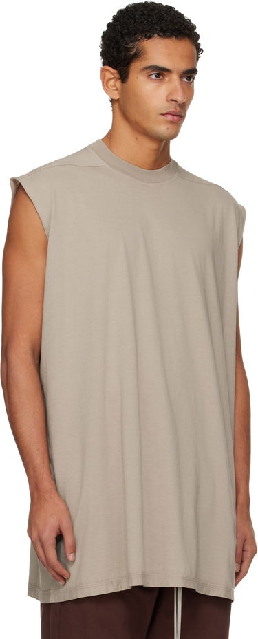 Linne Rick Owens DRKSHDW Concordians Tarp Sleeveless T-shirt Beige | DU02E7158 RN, 1