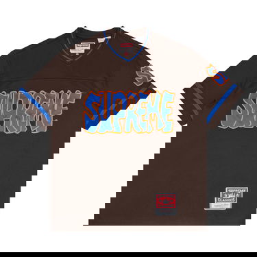 Jersey Supreme Mitchell & Ness x Football Jersey Brun | FW22KN16 BROWN, 1