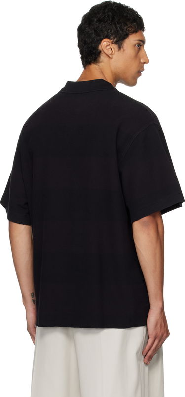 Polotröja Alexander Wang Alexander Wang Rib Short Sleeve Polo Svart | 6CC3251094, 2