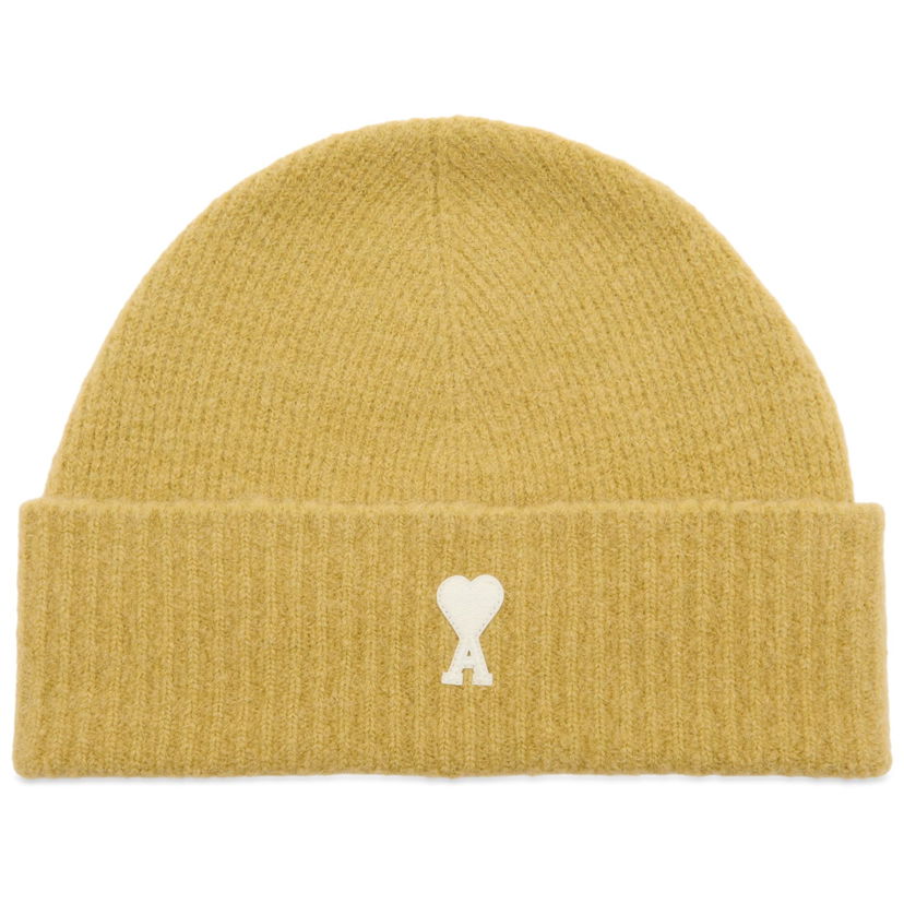 Mössa AMI AMI Paris Alpaca Knit Beanie Gul | H25UBO005-KN0135-3993H25