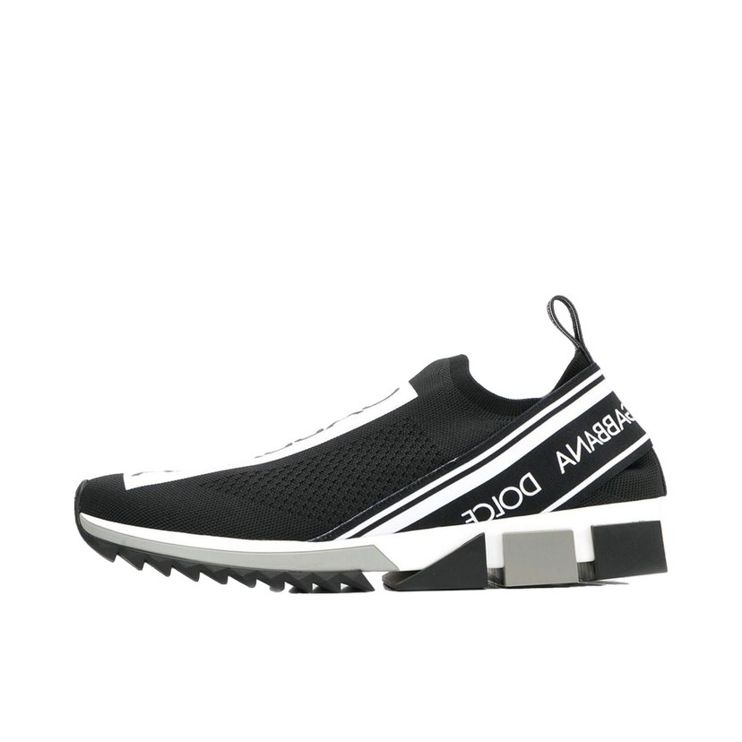 Sneakers och skor Dolce & Gabbana Sorrento Logo Slip On Black Grey White Svart | CS1713AH677