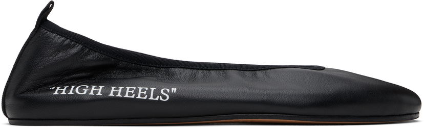 Kläder Off-White Off-White 'High Heel' Ballerina Flats Svart | OWIK003C99LEA0021001