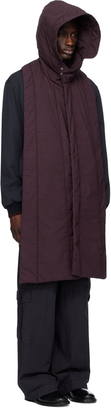 Väst Dries Van Noten Dries Van Noten Hooded Cotton Vest Purpur | 251-020601-1148, 1