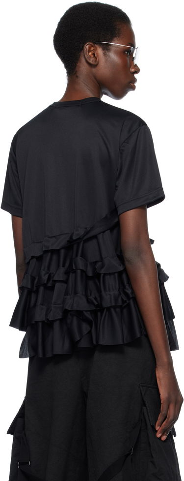 T-shirt Comme des Garçons Comme des Garçons T-Shirt with Ruffle Detail Svart | RO-T008-051-1, 2