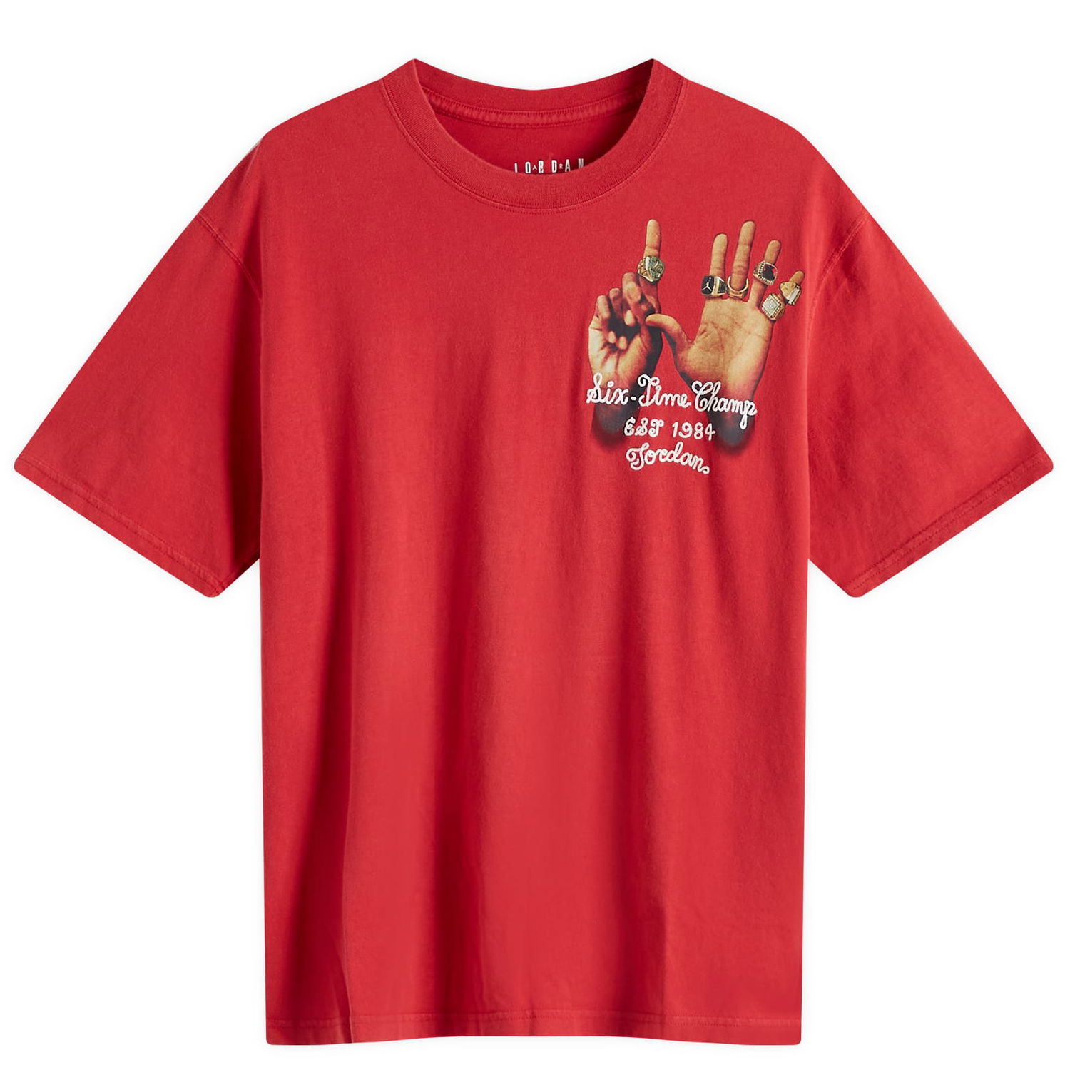 T-shirt Jordan Graphic 6 Ring T-Shirt Röd | HM7275-636, 0