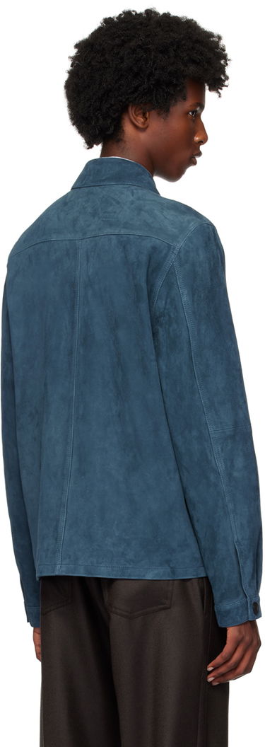 Jacka Paul Smith PS Paul Smith Zip Suede Jacket Blå | M2R-022ZL-N21985-76, 2
