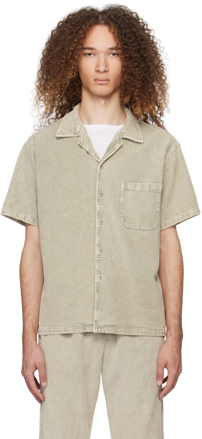 Skjorta LES TIEN Buttoned Shirt "Khaki" Beige | WC-2016-MW, 0