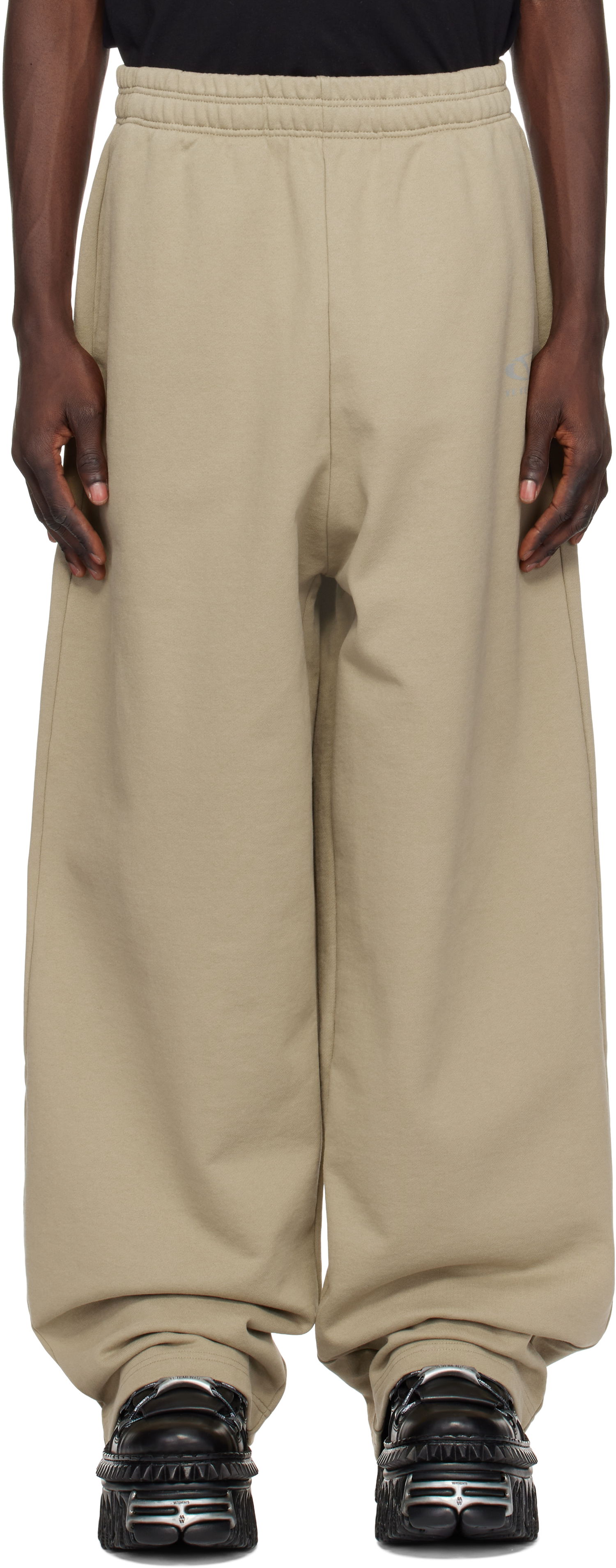 Träningsbyxor VETEMENTS Oval Logo Sweatpants Grön | UA66SP600T, 0