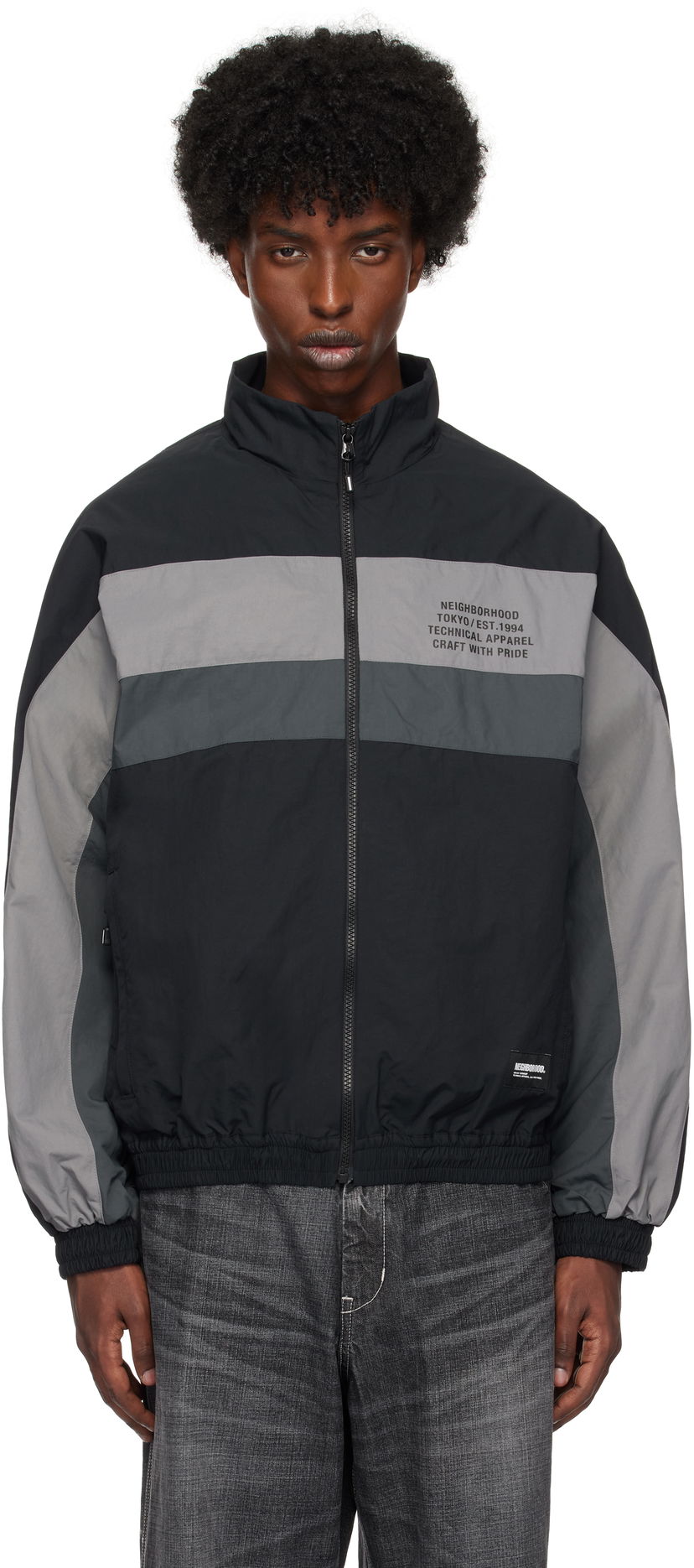 Träningsoverall Neighborhood Track Jacket Svart | 242AQNH-JKM01