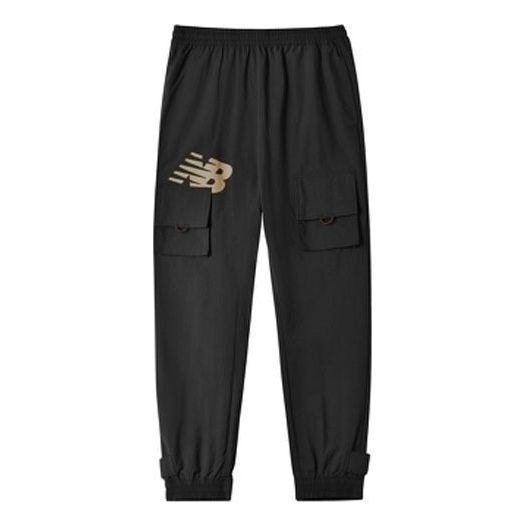 Cargo byxor New Balance Streetwear Cargo Pants Svart | AMP12350-BK
