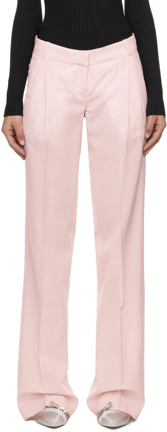 Byxor Coperni Glen Check Trousers Rosa | COPP63834