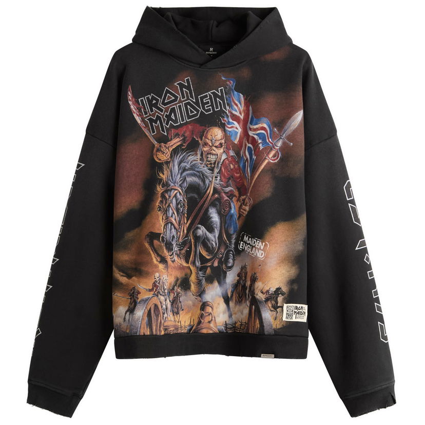 Sweatshirt Represent Clo Iron Maiden Steed Hoodie Svart | MLM100577-04