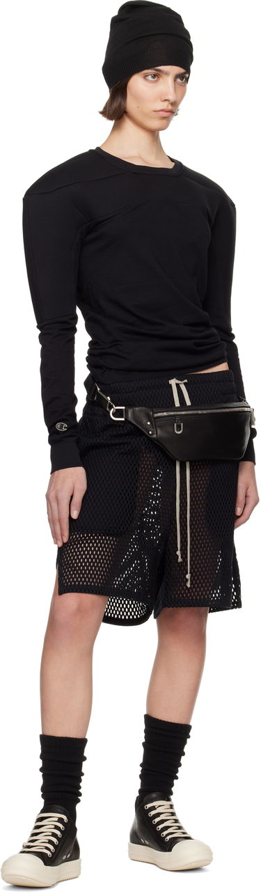 Sweatshirt Rick Owens Rick Owens Champion Edition Girdered Harness Sweatshirt Svart | CW01E1707 CHJG, 3