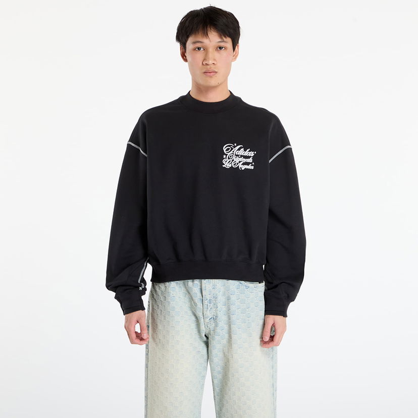 Sweatshirt adidas Originals Santa Monica Crewneck Sweatshirt Svart | JX6129