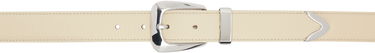 Bälten Khaite Khaite Benny Leather Belt Beige | 10012-914, 0